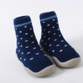 Изготовленные на заказ оптовые мягкие хлопковые противоскользящие детские носки для ног ...